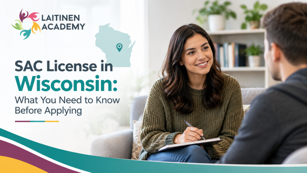 SAC license in Wisconsin requirements for substance abuse counselors